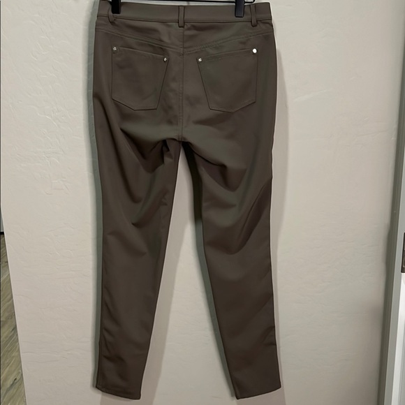 Lafayette 148 Pants New York Mercer Trousers Nougat Brown Dark Tan Stretchy Fall - Picture 6 of 13